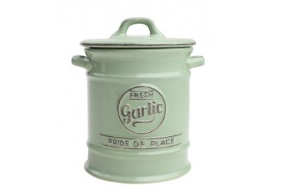Pride of Place Garlic Jar OLD GREEN (D95 x H130mm / 3.7 x 5.11")